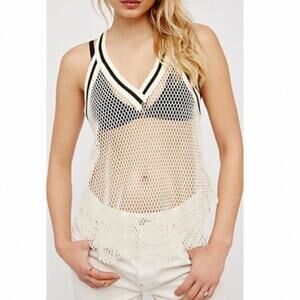 NEW! Free People Get It Mesh Tank Top size Medium